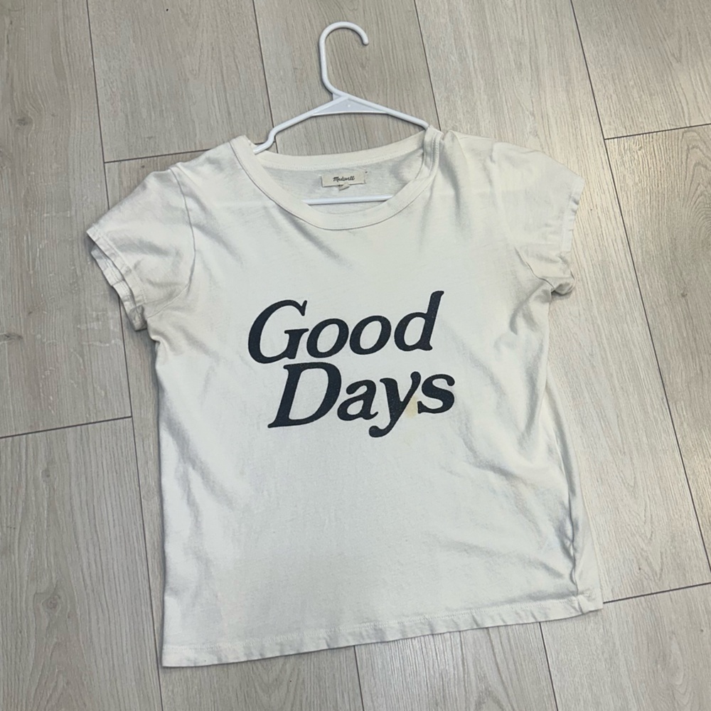 Madewell Cream 'Good Days' Tee